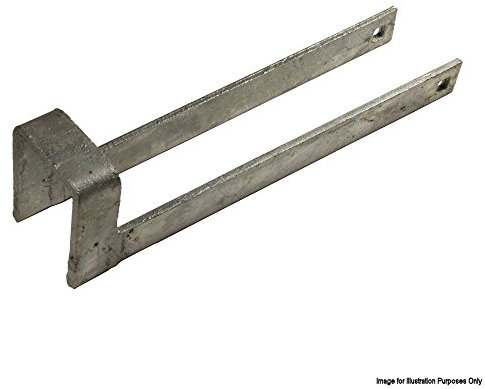 Perry Hinges - Galvanised Throw Over Loop, Narrow Pattern Gate Loop Latch with Heavy Throw for Field and Farm Gates, Field Gate Hardwarem, Gate Loop Latch, (12'') 300mm No.156N for 2'' Gates