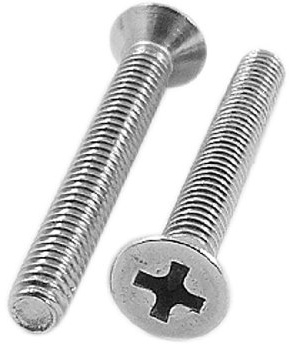 Sourcingmap 10 Pcs Stainless Steel Phillips Bolts Cross Head Screws M4 x 26mm Thread