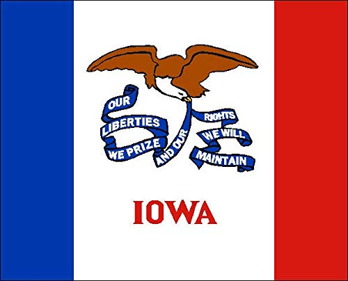 flaggenmeer® Flagge Iowa 80 g/m² ca. 90 x 150 cm