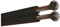 EMOS S8293 Cobre 2 x 1,5 mm², 100 Metros Doble Cable de CCA, de Baja tensión, Negro con Marcado de polaridad, 2 x 1,50 mm2, Set Piezas