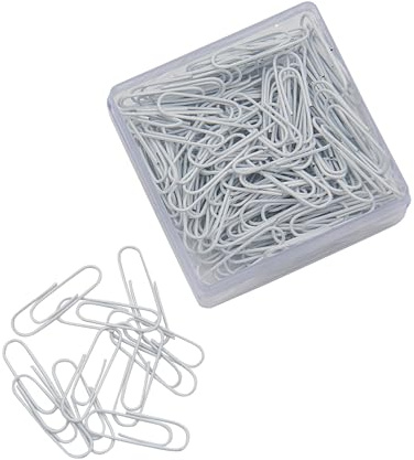 WEDO Briefklammer 27mm weiß Kunststoff-überzug Packung 140 Stück, 90124430