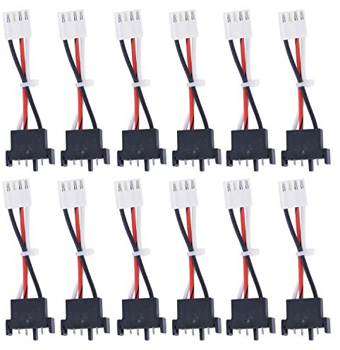 First Alert Smoke Alarm Adapter Plug for Firex Hardwire Smoke Alarms, White/Black, Pack of 12