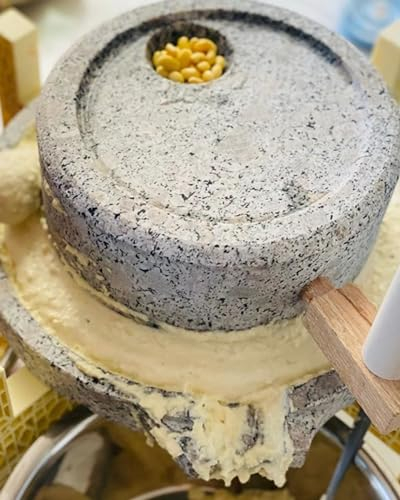 Getreidemühle Manuell Home Küche Manuelle Steinmühle Getreidemühle, Schwere Steinmühle zum Mahlen von Mais, Gewürzen, Weizenkaffee, Retro Trocken-/Nasssteinpastenmühle ( Size : 20 x 30 cm (7 7/8 x 11