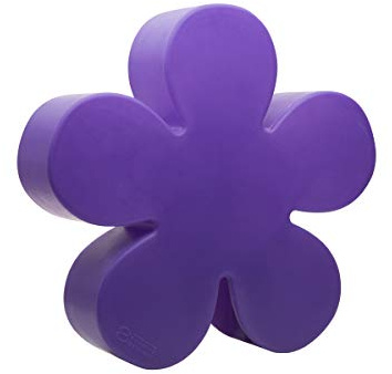 8 seasons design Leuchtblume Shining Flower (E27, Ø 40cm, UV-beständig, für innen & außen, Gartendekoration, Deko Garten, Terrasse, Balkon) violett