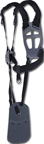 Husqvarna Doppelter Tragegurt Extra Balance 55, Leder, Schwarz, Tragegurt für Werkzeuge
