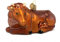 Ochse liegend Glas Ornament Dekoration 12413