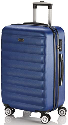 ITACA - Valise Rigide de Luxe Semaine, Soute de Voyage, Bleu