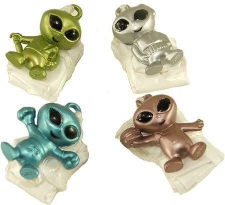 Alien parachute man boys party bag toy x 10 [Toy]