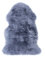 -LUXOR- living Lammfell Schaffell Echt, Fellteppich, Fell für Stühle, Schaffell Teppich, Bettvorleger Schlafzimmer, 50 mm Florhöhe, 60 x 85 cm Dunkelgrau