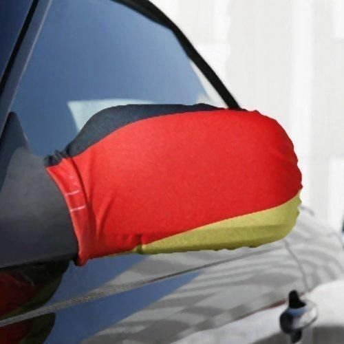 2x Auto Spiegelfahnen Deutschland Außenspiegel Fahne Universal SET