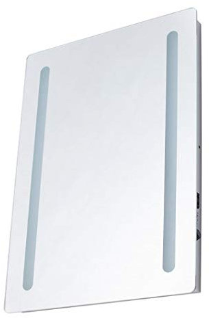 LITECRAFT Leith Mirror Wall Light Bathroom LED With Shaver Socket - Polished Chrome