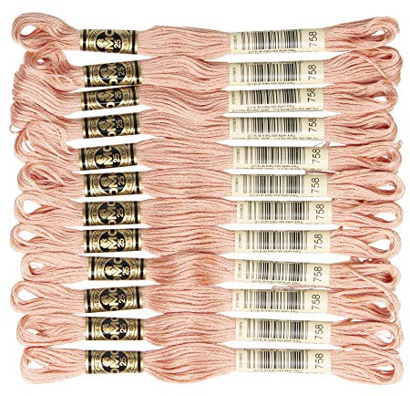 DMC 6-Strand Embroidery Cotton Floss, Very Light Terra Cotta