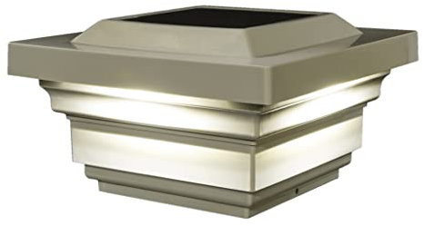 Classy Caps SL078T PVC Regal Solar Pfostenkappe, 10,2 x 10,2 cm, Hellbraun