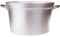 Pentole Agnelli FAMA85BS34 Olla de Tomate de Aluminio con 2 Asas, Tipo Norte, diámetro 34 cm, 31 litros, Plata