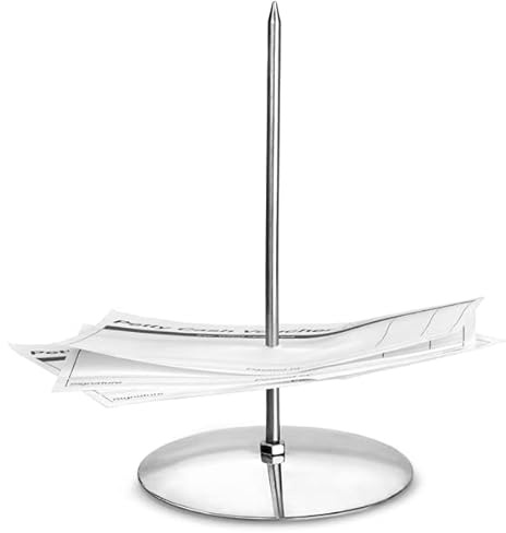 dine@drinkstuff Stainless Steel Receipt Spike 14cm - Bill Spike and Memo Holder, Ideal for Restaurants, Cafes and Offices