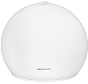 Soehnle Aroma Diffuser Torino, Lufterfrischer mit autmoatischem Farbwechsel, stilvoller Raumbedufter aus mattiertem Glas, Vernebler, Duftspender mit Ultraschallvernebelungstechnik