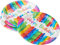 Unique Party - 49565 - Paquet de 8 Assiettes en Carton - Anniversaire Nœuds Arc-en-Ciel - 21.9 cm