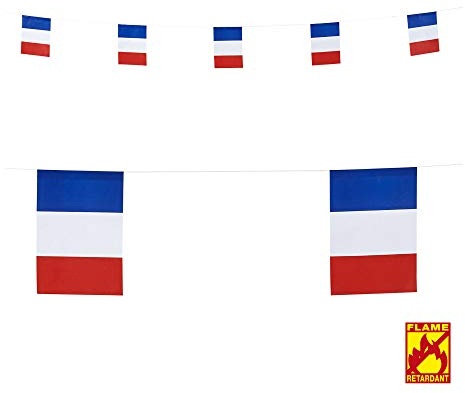 Widmann - Girlande, Länder-Flaggen, 6m, flammenhemmend, Dekoration, Mottoparty, Sommerfest