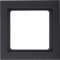 Hager q.3 – Cadre 1 poste anthracite velours