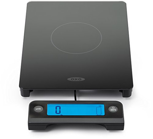 OXO Good Grips Digital Glass Food Scale with Pull Out Display, 11 Pound Black