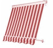 Tenda Da Sole A Caduta Cassonata. Dotata Di Braccetti In Alluminio Regolabili Nell'Inclinazione. Peso Tessuto 280 Gr./Mq. Impermeabile.