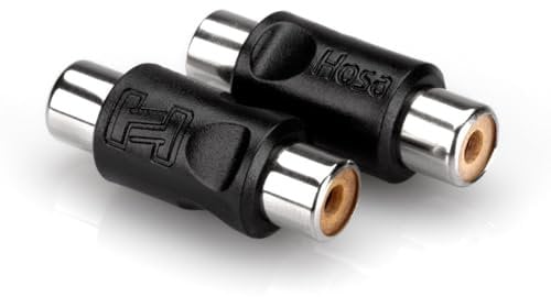 HosaTech GRA-101 RCA to RCA Coupler (Pack of 2)