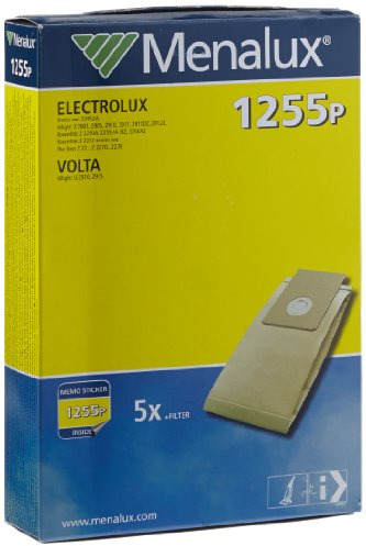 Electrolux Menalux 1255P Paper Dust Bags (Pack of 5) Cornflower Blue | 5-pack paper dust bags, cornflower blue