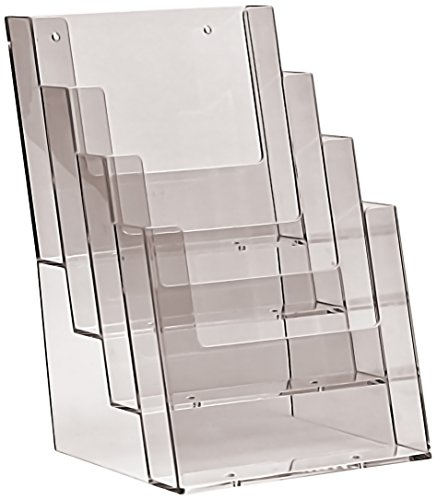 Présentoir pour prospectus et flyers format A5 en portrait