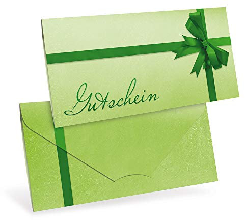 Premium Gutscheinkarten (10 Stück) Ostern, Frühling, neutral - verschließbare Faltkarte, DIN lang