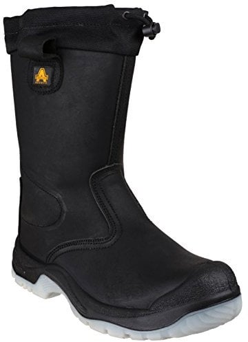 Amblers Safety Unisex Black Water Resistant FS209 - Size 10 UK - Black