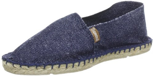 Espadrij L'Originale Classic Denim Jeans Dunkelblau Damen Espadrilles Sommerschuhe (41)