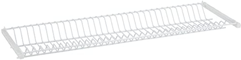 Sauvic 92195 - Escurreplatos Armario plastificado 75 cm, Color Blanco, 75 x 22 x 5 cm