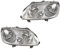 BESTPRICE 2x Hauptscheinwerfer vorne links + rechts Frontscheinwerfer, Kompatibel mit VW CADDY III (2KB, 2KJ, 2CB, 2CJ), CADDY III Kasten/ (2KA, 2KH, 2CA, 2CH), TOURAN (1T1, 1T2)
