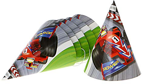 Atosa 8444 Atosa-8444-Mütze 16 cm 6 Stück Auto Racing, bunt