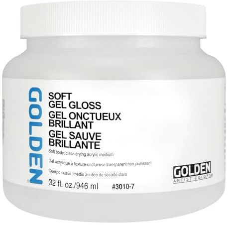 GOLDEN Artist Colors Soft Gel Gloss, 32 fl. oz. Jar