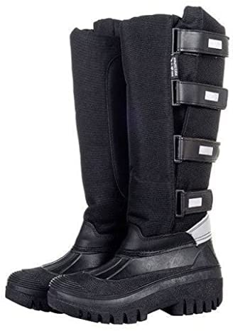 HKM Unisex Kodiak Winter Thermo Equestrian Boot, Black, 6 UK