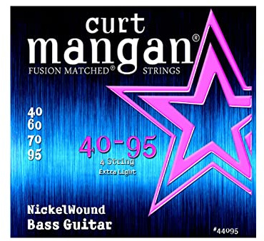 Curt Mangan 40-95 Nickel Wound Extra Light Bass Guitar Strings