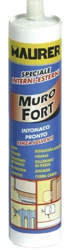 Sigillante Silicone Acrilico per Intonaco Murofort Maurer colore Bianco 310 ml