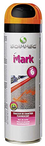 Soppec - Bombe aerosol traceur s-mark fluo - Coloris.Orange fluo -