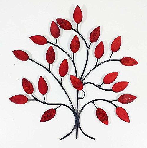 Wall Art - Art mural - Sculpture Arbre d'automne Rouge
