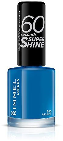 Rimmel London 60 Seconds Super Shine Nail Polish, 815 Azure, 8 ml
