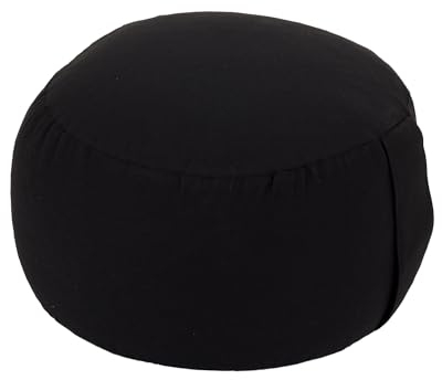 Yogabox Yogakissen Glückssitz® Classic small D - regional hergestellt, Buchweizenschalen, schwarz