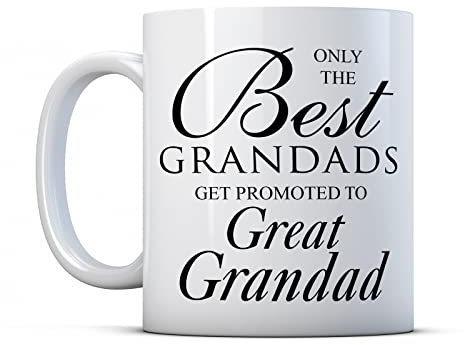 Finger Prints Tasse mit Aufschrift Only The Best Grandad, bedruckt