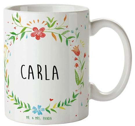 Mr. & Mrs. Panda Tasse Carla - Geschenk, Kaffeetassen, Teetasse
