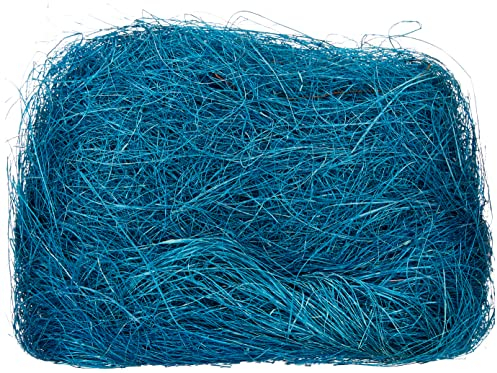 folia 855035 - Sisal Wolle 50 g, königsblau - ideal für Gestecke, Sträuße und andere floristische Arbeiten