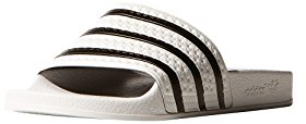 adidas Adilette, Sandali Unisex-Adulto, White Core Black White, 40.5 EU