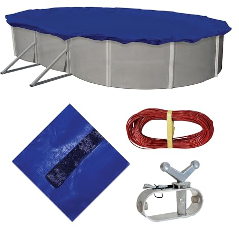 Blue Wave Gold 15 Jahre 5,5 m x 10,4 m oval oberirdische Pool-Winterabdeckung