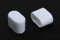 Top prix! 4 pièces bouchon pied de chaise, goélette de pied de chaise, protection de sol, 30 x 15mm, (mesure dedans) blanc, plastique