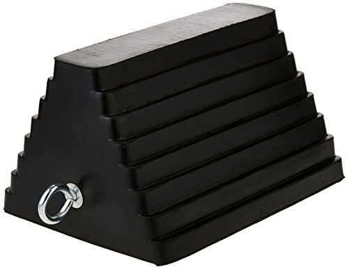 MaxxHaul 70073 Unterlegkeil aus Vollgummi, robust, mit Ringschraube, 1 Stück