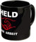 Tasse Held der Arbeit schwarz - Ossi Artikel - für Ostalgiker - DDR Produkte